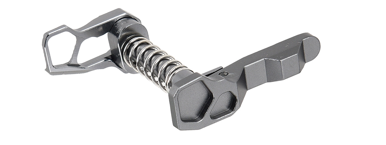 Ambidextrous Extended Magazine Release Catch for M4 Series Airsoft AEG (GRAY) - Click Image to Close