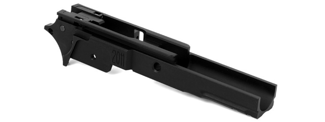 Airsoft Masterpiece 2011 Frame w/ Rail for Hi-Capa [S Style 3.9] (BLACK) - Click Image to Close