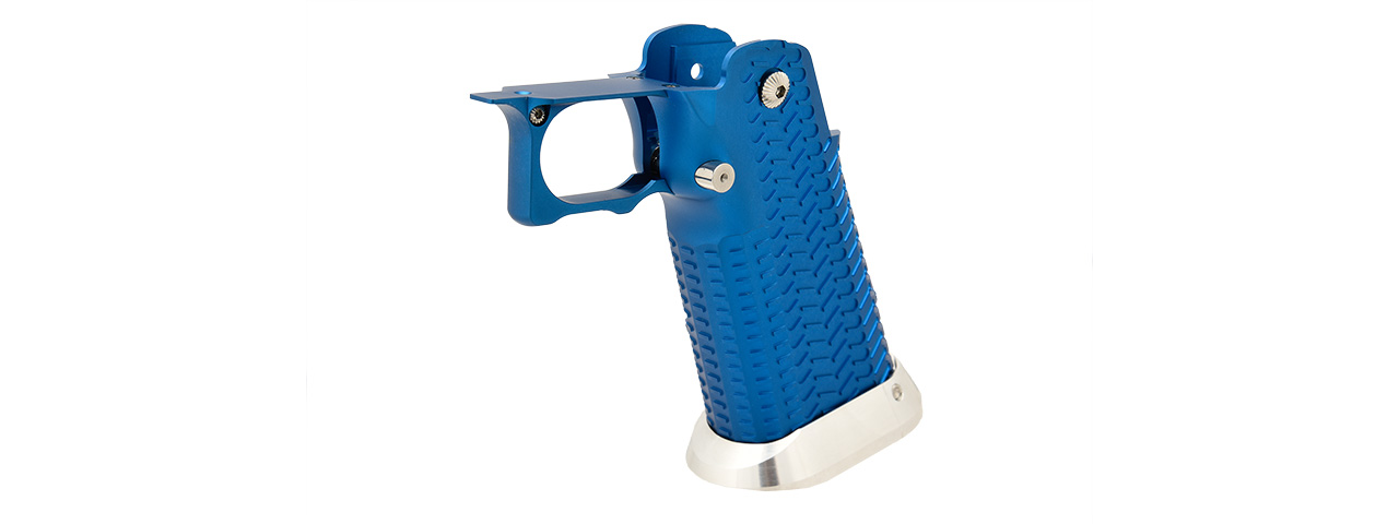 Airsoft Masterpiece Aluminum Grip for Hi-Capa Airsoft Pistols Type 11 (BLUE) - Click Image to Close