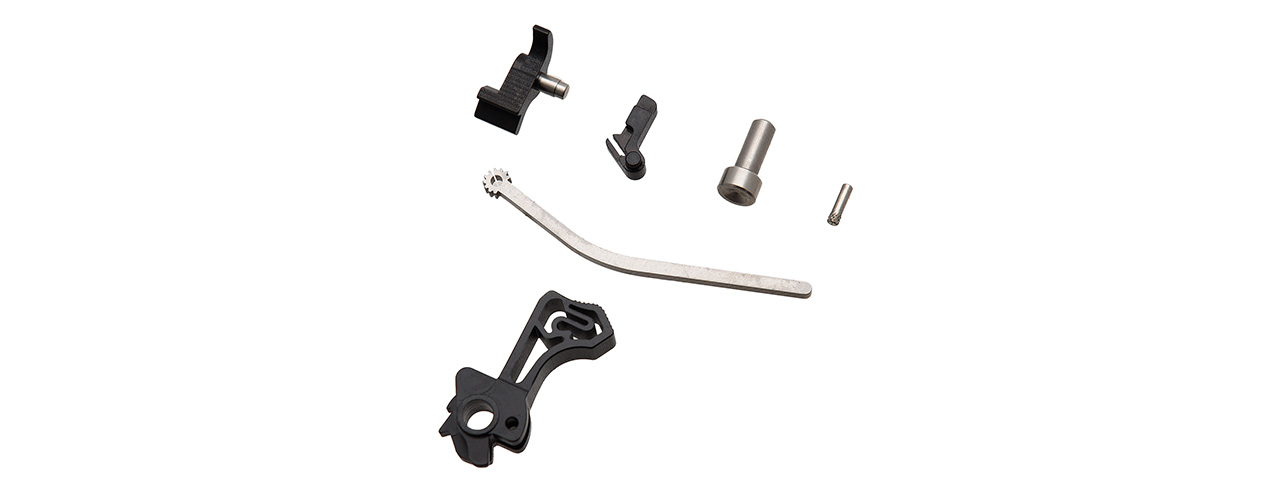 Airsoft Masterpiece Infinity SV Hammer & Sear Set for Tokyo Marui (BLACK) - Click Image to Close