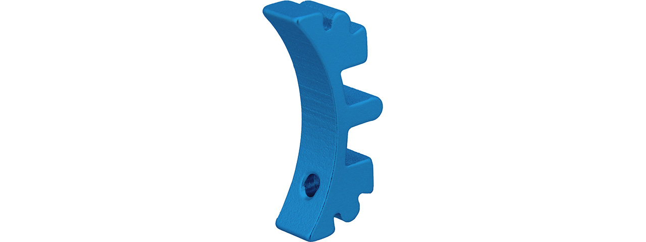 Airsoft Masterpiece Aluminum Puzzle Front Curve Short Trigger (BLUE) - Click Image to Close