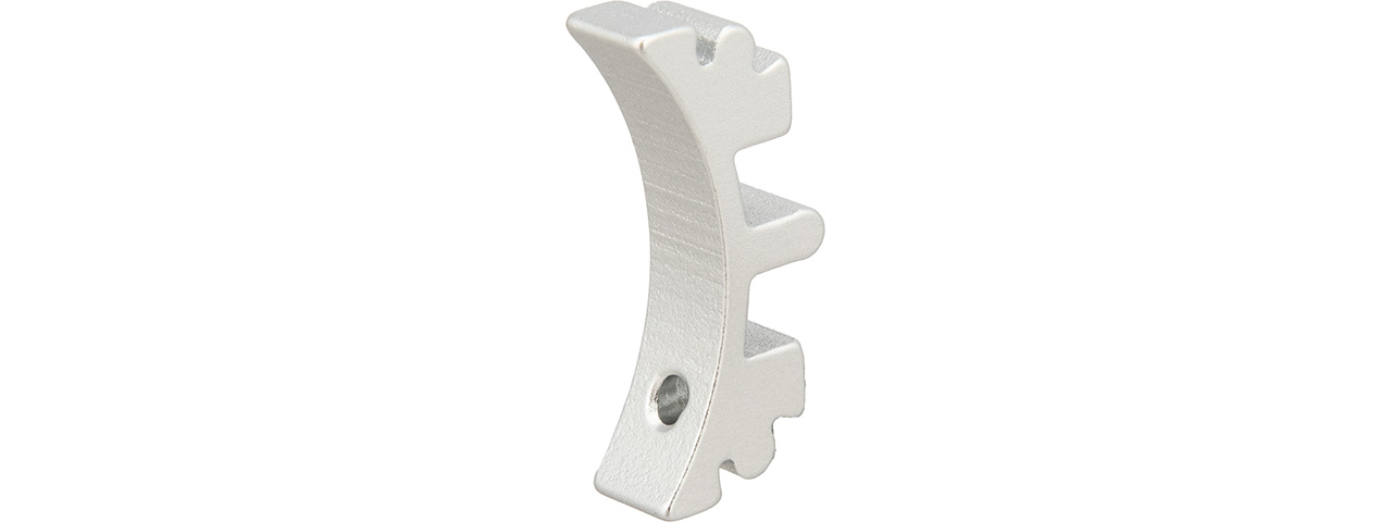 Airsoft Masterpiece Aluminum Puzzle Front Curve Short Trigger (SILVER) - Click Image to Close