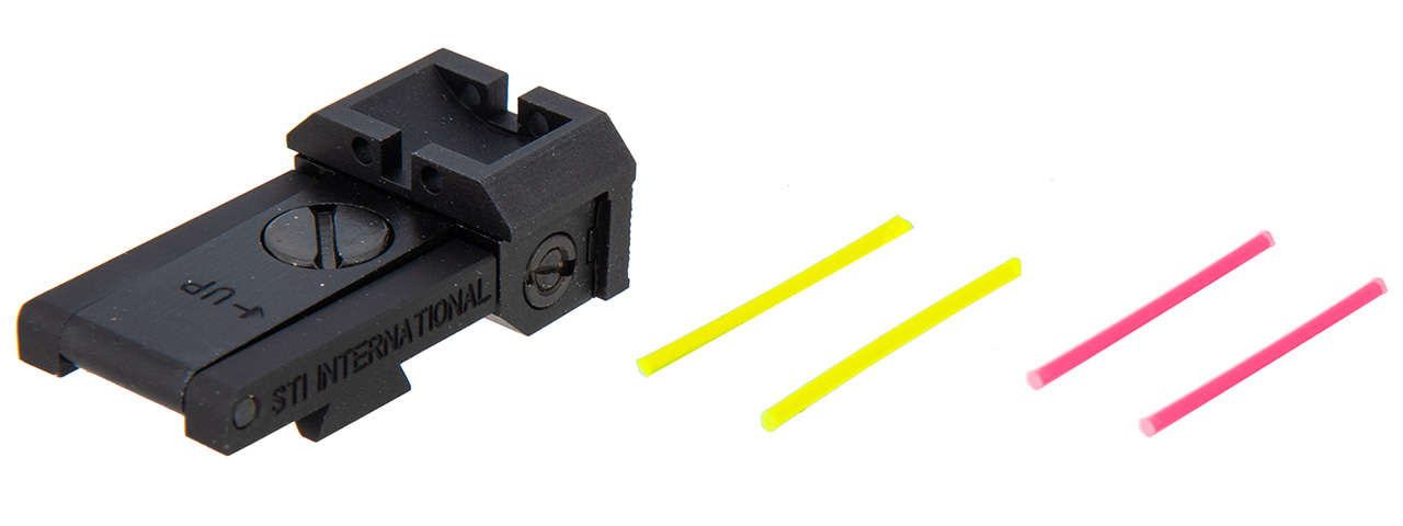 Airsoft Masterpiece Aluminum Rear Sight w/ Fiber Optics for Hi-Capa [S Style] - Click Image to Close