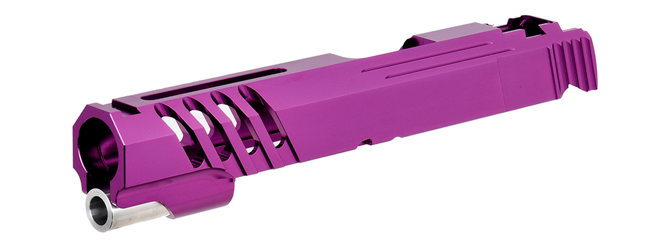 Airsoft Masterpiece Custom "Saber" Standard Slide for TM Hi-Capa 5.1 GBB Pistols (PURPLE) - Click Image to Close