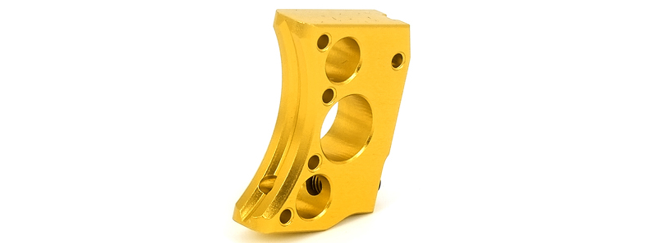 Airsoft Masterpiece Aluminum Trigger Type 12 for Hi-Capa Pistols (GOLD) - Click Image to Close