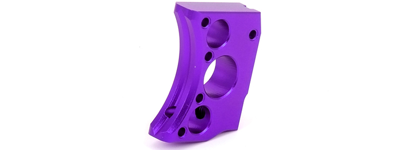 Airsoft Masterpiece Aluminum Trigger Type 12 for Hi-Capa Pistols (PURPLE) - Click Image to Close