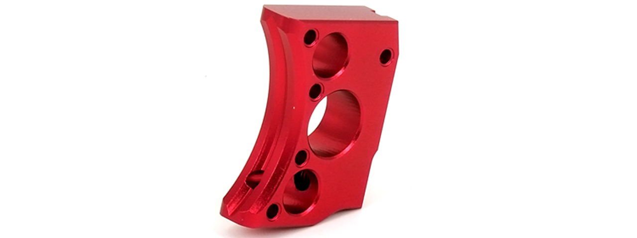 Airsoft Masterpiece Aluminum Trigger Type 12 for Hi-Capa Pistols (RED) - Click Image to Close