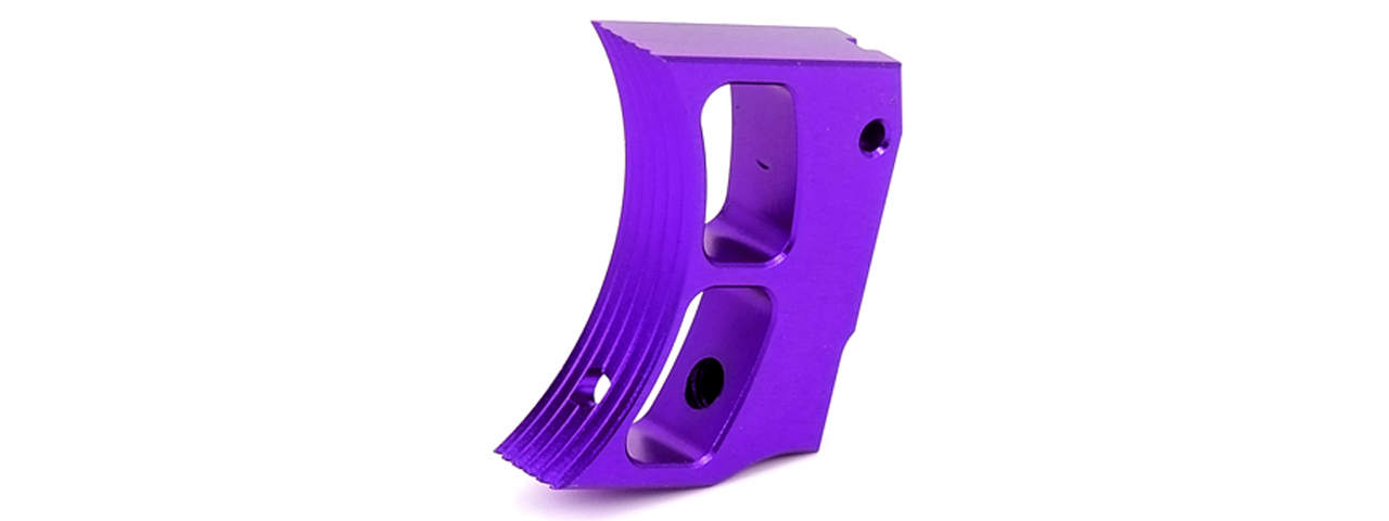 Airsoft Masterpiece Aluminum Trigger Type 2 for Hi-Capa Pistols (PURPLE) - Click Image to Close