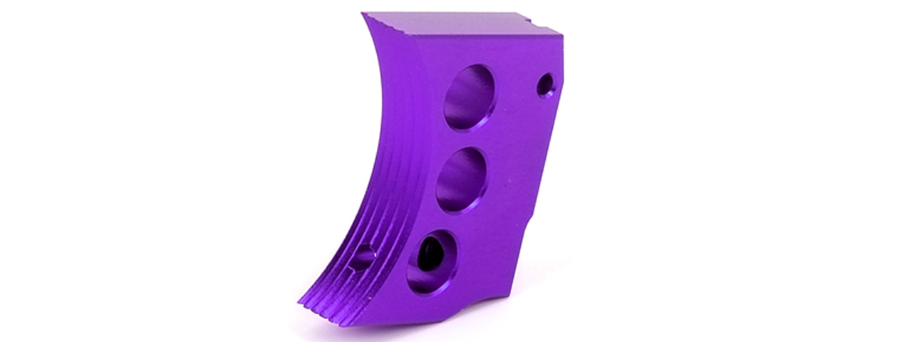 Airsoft Masterpiece Aluminum Trigger Type 4 for Hi-Capa Pistols (PURPLE) - Click Image to Close