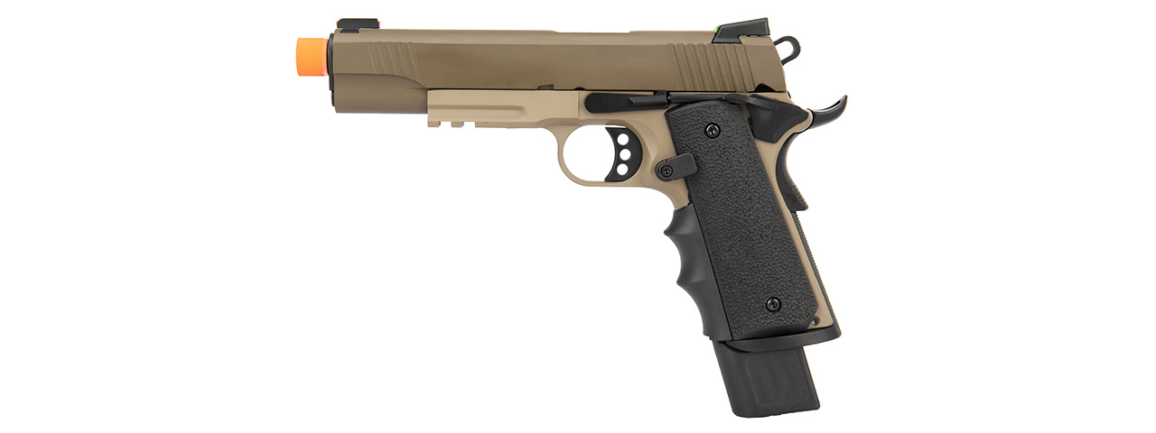 Army Armament Full Metal R32 Gas Blowback Airsoft Pistol (TAN) - Click Image to Close