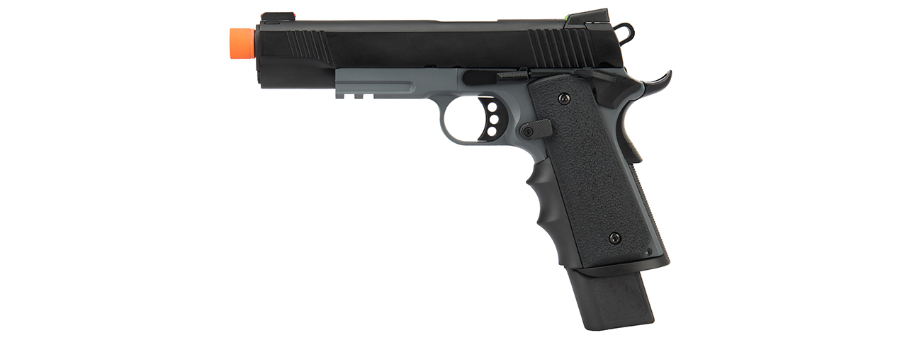 Army Armament Full Metal R32 Gas Blowback Airsoft Pistol (DARKSTORM) - Click Image to Close