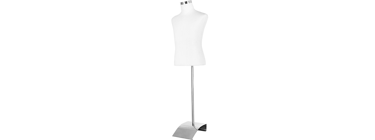 Lancer Tactical Mannequin w/ Stand (WHITE) - Click Image to Close