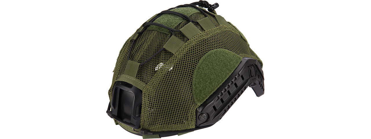 Lancer Tactical BUMP Helmet Cover [Medium] (OD GREEN) - Click Image to Close