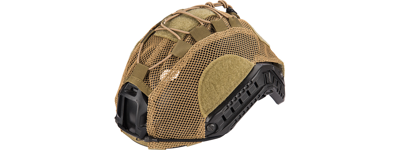 Lancer Tactical BUMP Helmet Cover [Medium] (TAN) - Click Image to Close
