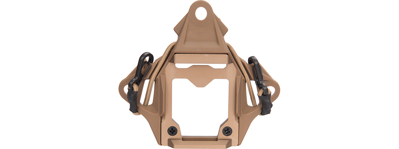 Lancer Tactical NVG Shroud w/ Stabilizing Bungee (TAN) - Click Image to Close