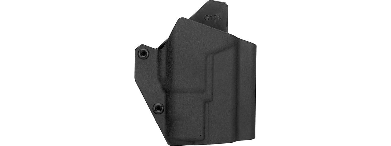 Lancer Tactical Light Bearing Hard Shell Holster for Glock 17 (BLACK) - Click Image to Close