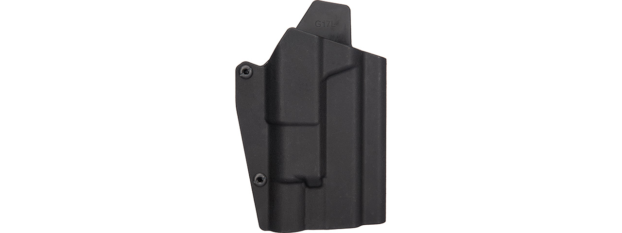 Lancer Tactical Light Bearing Hard Shell Holster for Glock 17 [Large] (BLACK) - Click Image to Close