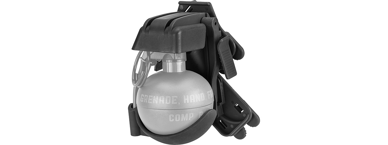 Lancer Tactical Quick Release Sleeve for M67 Grenade (BLACK) - Click Image to Close