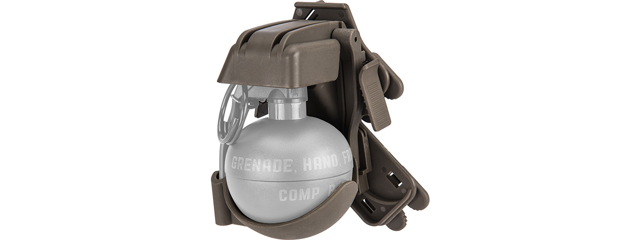 Lancer Tactical Quick Release Sleeve for M67 Grenade (FOLIAGE) - Click Image to Close