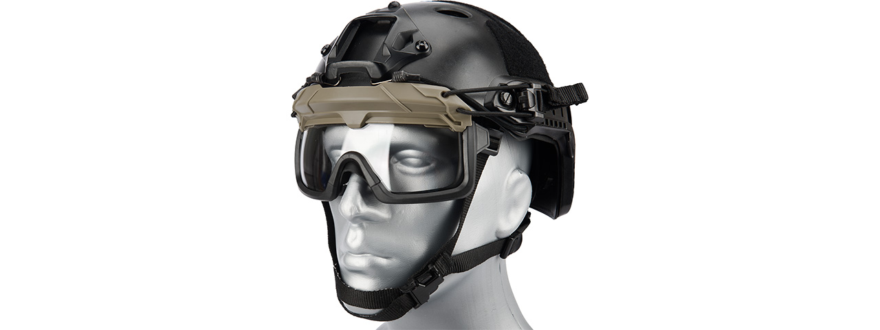 Lancer Tactical Helmet Safety Goggles [Clear Lens] (FOLIAGE) - Click Image to Close