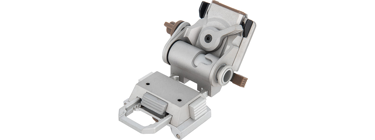 Lancer Tactical NVG Mounting System for AN/PVS Mock NVGs (SILVER) - Click Image to Close
