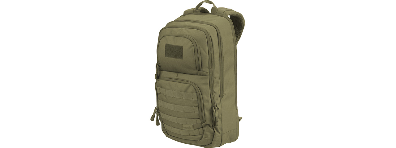 Lancer Tactical 1000D EDC Commuter MOLLE Backpack w/ Concealed Holder (OD GREEN) - Click Image to Close