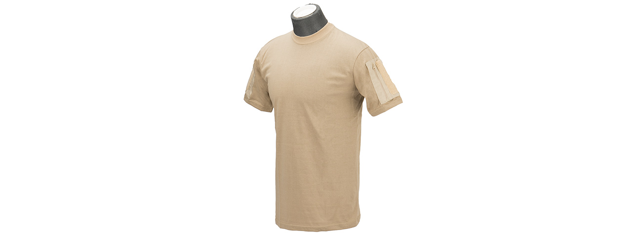 Lancer Tactical Airsoft Ripstop PC T-Shirt [Large] (COYOTE BROWN) - Click Image to Close