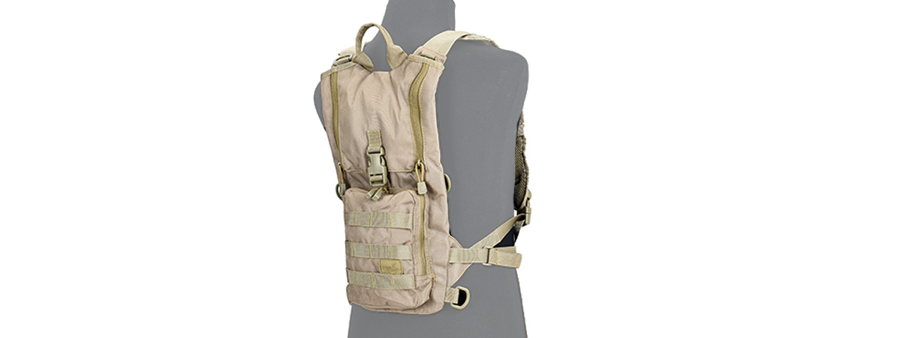 CA-321KN LANCER TACTICAL LIGHTWEIGHT HYDRATION BACKPACK (COYOTE BROWN) - Click Image to Close