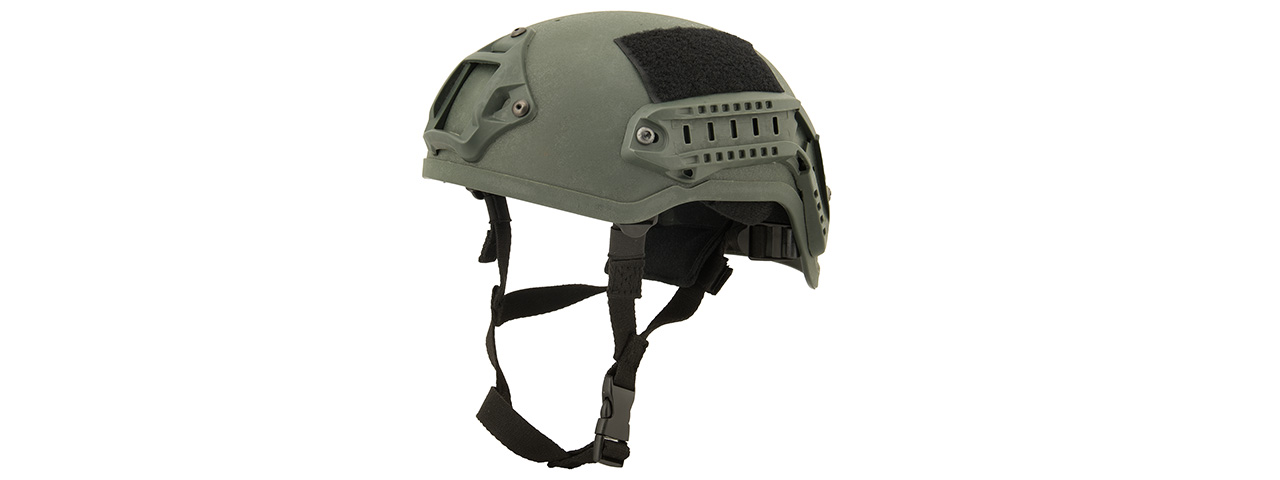 Lancer Tactical CA-333G MICH 2001 NVG Helmet in OD - Click Image to Close