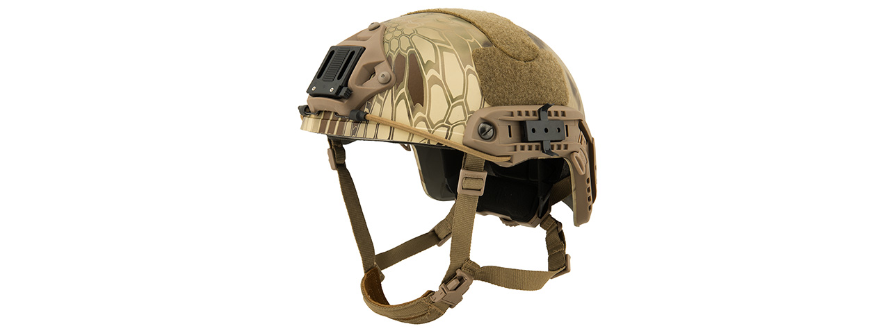 Lancer Tactical Airsoft Ballistic MH Type Helmet (Color: HLD Camo) - Click Image to Close