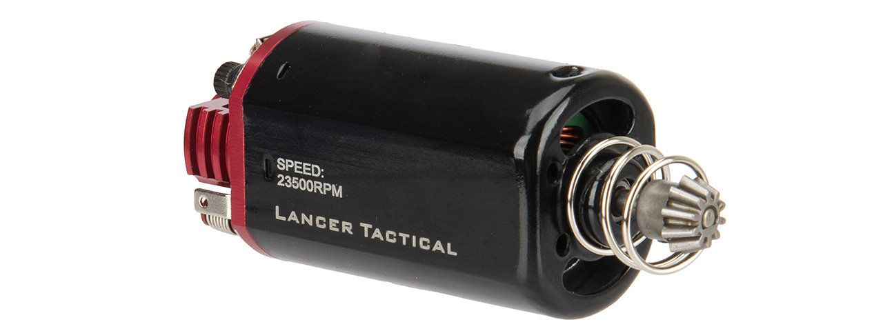 Lancer Tactical Short Type High Speed AEG Motor Version 2 [23,500 RPM] (RED/BLACK) - Click Image to Close