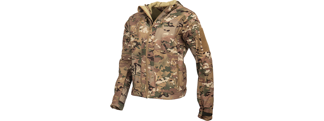 Lancer Tactical Airsoft Softshell BDU Jacket [LARGE] (CAMO) - Click Image to Close