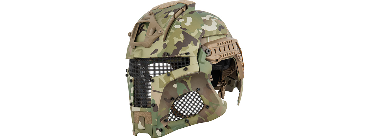 Interstellar Battle Trooper Full Face Airsoft Helmet (CAMO) - Click Image to Close