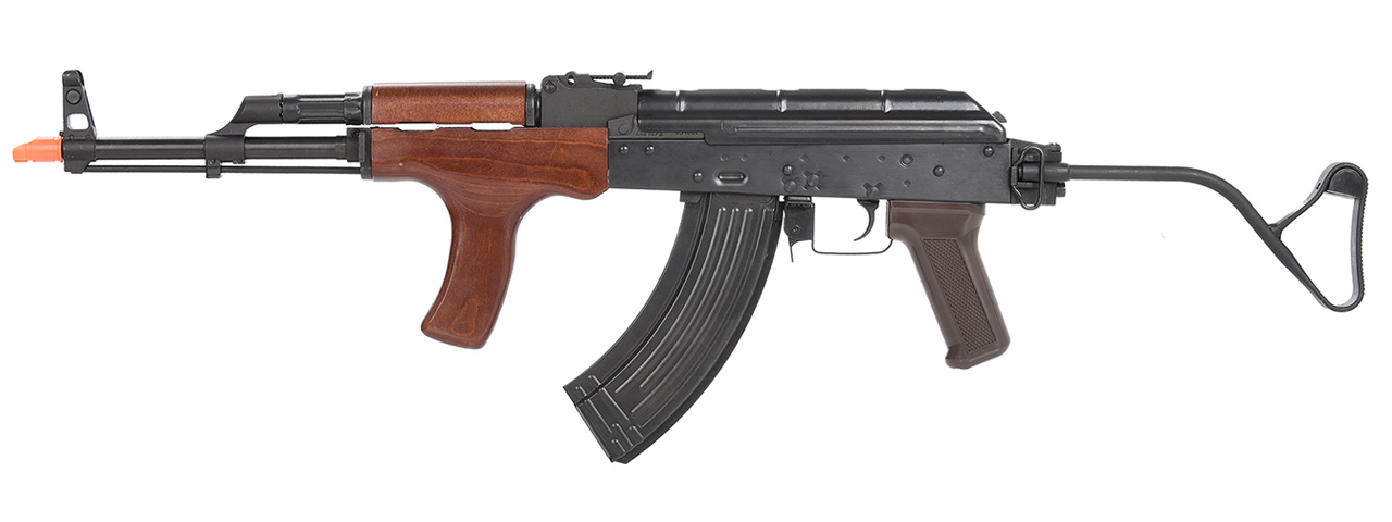 E&L Airsoft AK AIMS Platinum AEG Airsoft Rifle w/ Wood Furniture (BLACK) - Click Image to Close