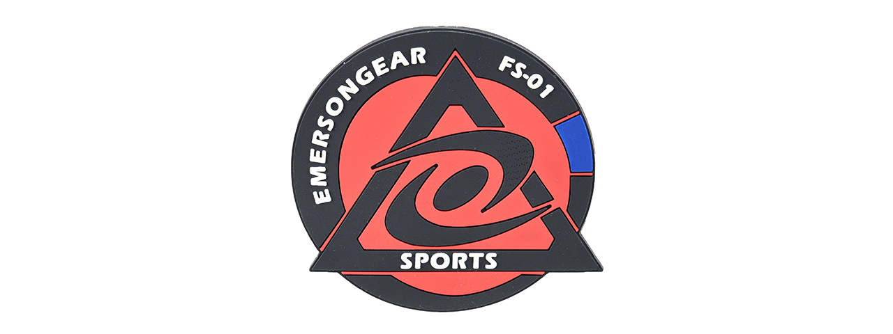 Emerson Gear Cyclone Sports PVC Morale Patch (BLACK) - Click Image to Close