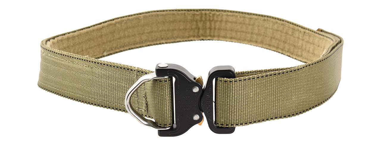 Emerson Gear Cobra 1.75" Tactical D-Ring Rigger Belt (KHAKI) - Click Image to Close