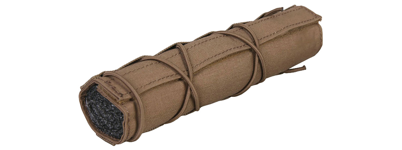 Emerson Gear Cordura 22cm Mock Airsoft Suppressor Cover (COYOTE BROWN) - Click Image to Close