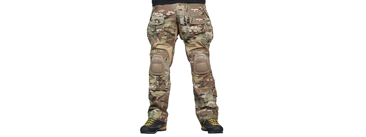 Emerson Gear Combat BDU Tactical Pants w/ Knee Pads [Advanced Version / Med] (MULTICAM) - Click Image to Close
