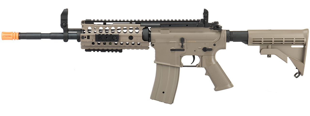 JG SR16 M4 Enhanced Carbine AEG Airsoft Rifle (TAN) - Click Image to Close