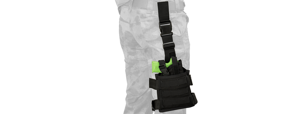 Flyye Industries SPEC-OPS MOLLE Drop Leg Pistol Holster (BLACK) - Click Image to Close