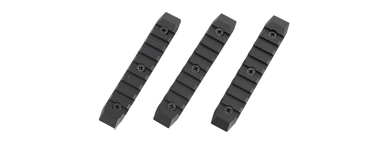 Golden Eagle Full Metal KeyMod 9-Slot Picatinny Rail Segments (BLACK) - Click Image to Close