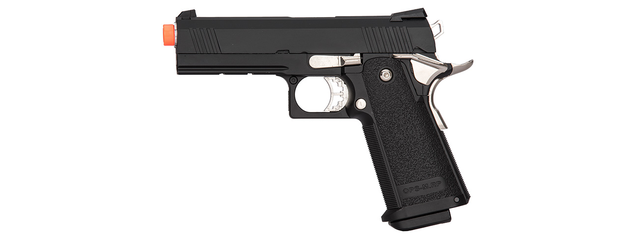 Golden Eagle IMF OPS-M.RP Hi-Capa Gas Blowback Airsoft Pistol (Color: Black) - Click Image to Close