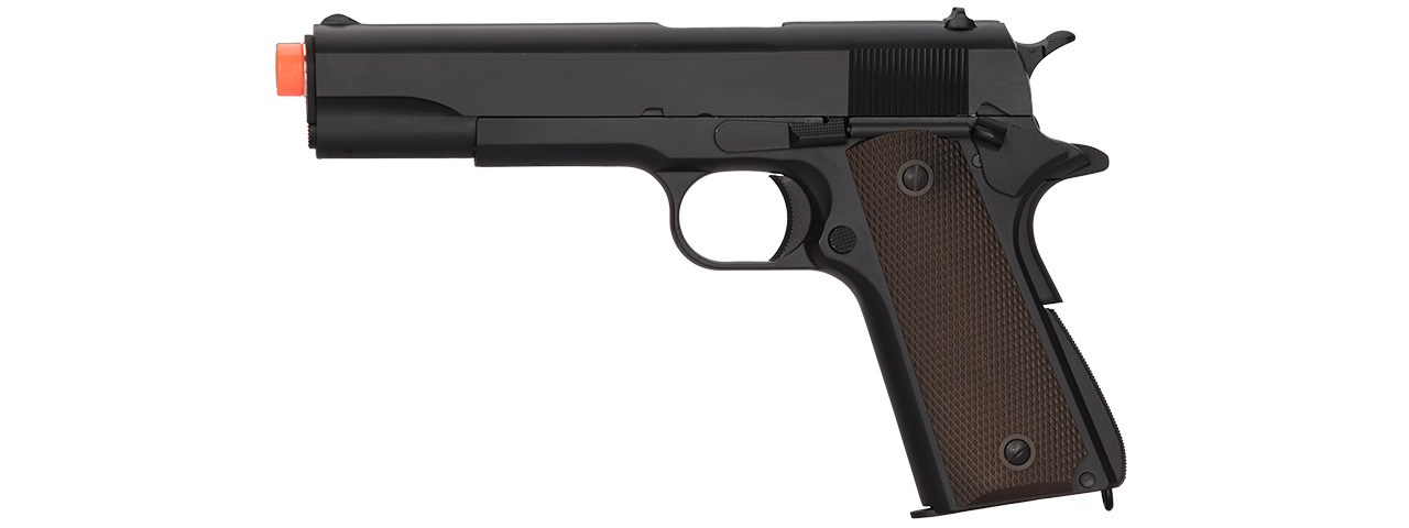 Golden Eagle IMF 3305 1911A1 Single Stack Semi-Auto GBB Metal Pistol, BK - Click Image to Close