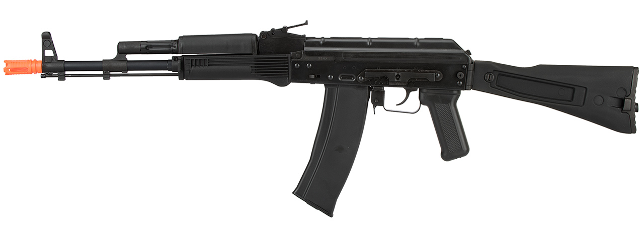 GHK AK74 AKS-74MN Metal Receiver Gas Blowback Airsoft Rifle (BLACK) - Click Image to Close