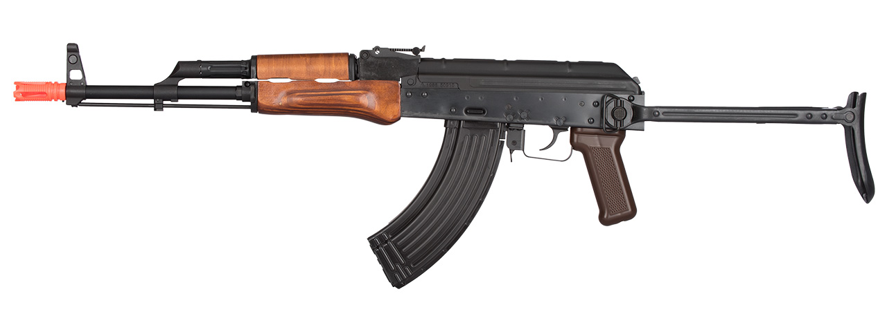 GHK AK GKMS Gas Blowback AKMS Airsoft Rifle (WOOD) - Click Image to Close