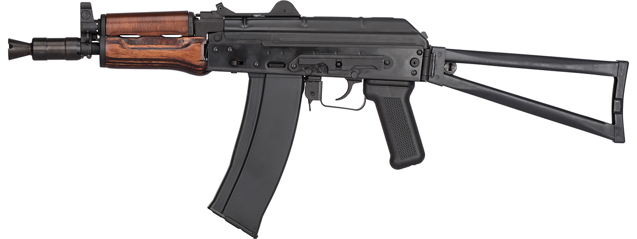 GHK AK GKS74U Gas Blowback AK74U Airsoft Rifle (WOOD) - Click Image to Close