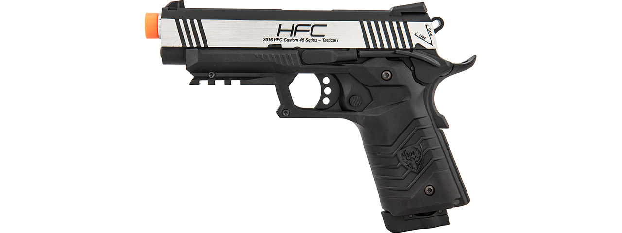 HFC HG-171 Tactical 1911 CO2 Blowback Pistol (BLACK/SILVER) - Click Image to Close