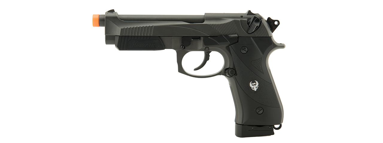 HFC AIRSOFT 192 CO2 POWERED AIRSOFT PISTOL W/ ACCESSORY RAIL- BLACK - Click Image to Close