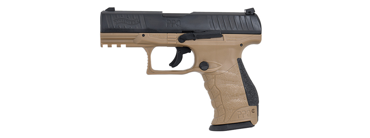 Umarex T4E Walther PPQ .43 Cal Paintball Pistol (Color: Black & FDE) - Click Image to Close