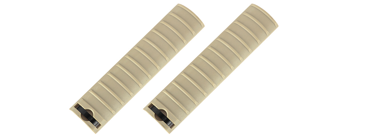 15-Slot Handguard RIS Rail Cover Panels Set of 2 (TAN) - Click Image to Close